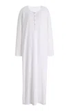 The Row Latoya Cotton Maxi Dress In White