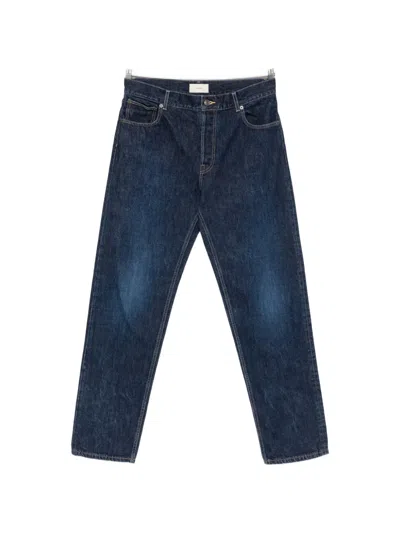 The Row Moe Straight-leg Five-pocket Jeans In Blue