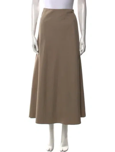 Pre-owned The Row Mohair Midi Length Skirt In Neutral