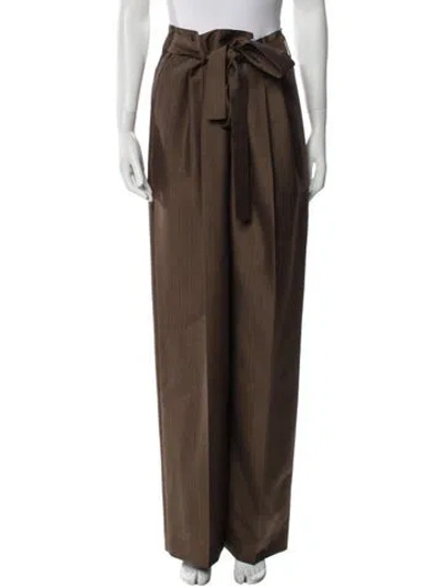 Pre-owned The Row Mohair Wide Leg Pants W/ Tags In Brown