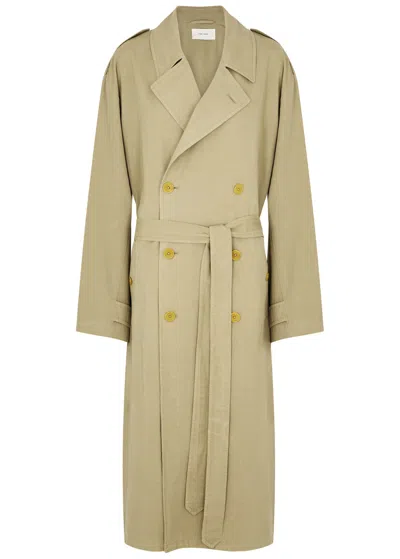 The Row Montrose Cotton-blend Trench Coat In Beige