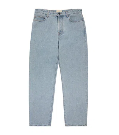 The Row Morton Straight Jeans In Blue