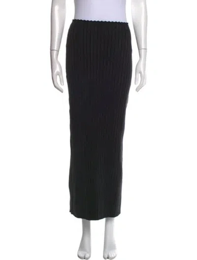 Pre-owned The Row Moss Skirt Long Skirt In Black