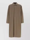 The Row Mud Cotton Riku Trench Coat In Brown