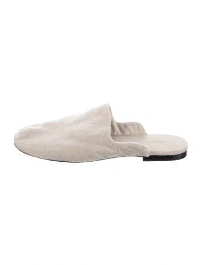 Pre-owned The Row Mules In Neutral