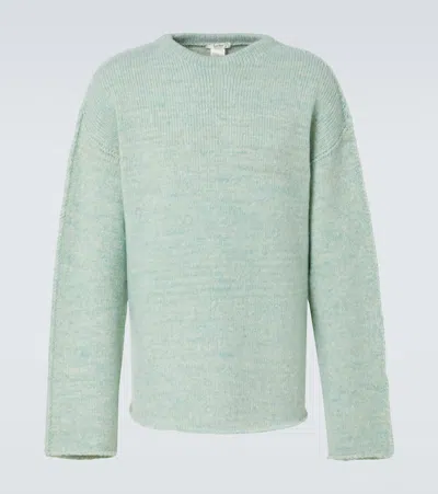 The Row Mumford Wool-blend Sweater In Green