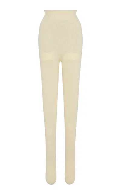 The Row Mumu Cashmere Tights In Neutral