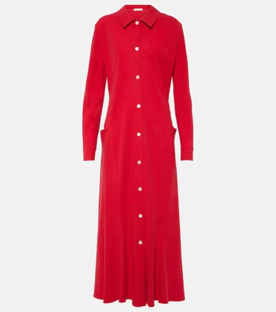 THE ROW MYRA SILK SHIRT DRESS