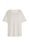 The Row Nadina Cotton-jersey T-shirt In White