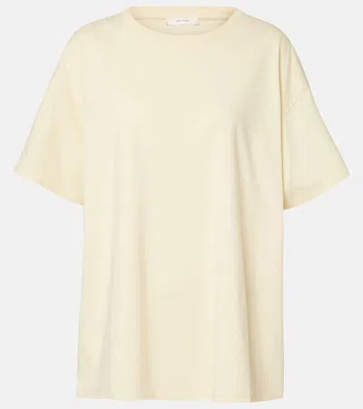 The Row Nadina Cotton Jersey T-shirt In Light Yellow
