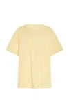 The Row Nadina Cotton Jersey T-shirt In Light Yellow