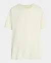 The Row Nadina Oversized Short-sleeve Top In Light Sage