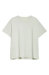 The Row Nadina Oversized Short-sleeve Top In Light Sage