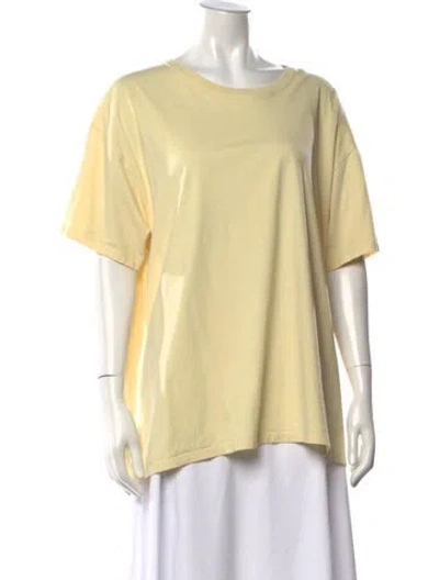 Pre-owned The Row Nadina Top Crew Neck T-shirt In Yellow
