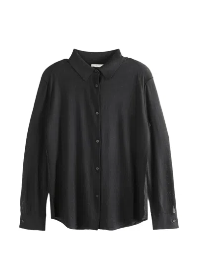 The Row Nafari Buttoned Shirt In Black