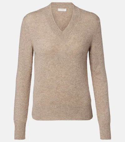 The Row Nalini Cashmere Sweater In Brown