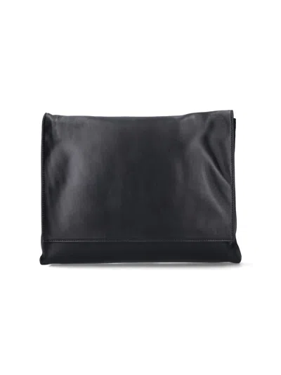 The Row 'nan' Large Shoulder Bag In Black