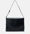 The Row Nan Leather Shoulder Bag In Black