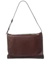 The Row Nan Leather Shoulder Bag In Brown