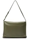 The Row Nan Leather Shoulder Bag In Green