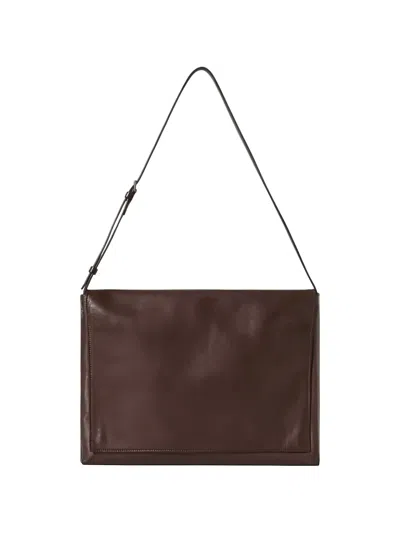 The Row Nan Messenger Shoulder Bag In Brown
