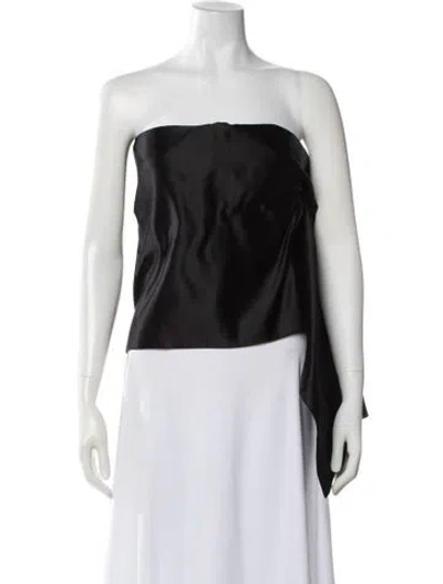 Pre-owned The Row 'nana' Silk Top W/ Tags In Black