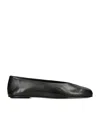 THE ROW EVA TWO NAPPA LEATHER BALLET FLATS