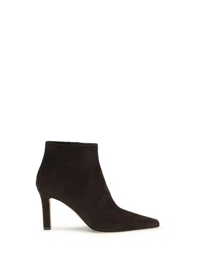 THE ROW THE ROW NAPPA LEATHER SQUARED-TOE ANKLE BOOT