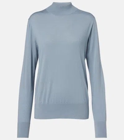 The Row Nari Wool Sweater In Blue