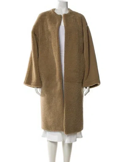 Pre-owned The Row Narol Coat Shearling Faux Fur Coat W/ Tags In Neutral