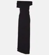 The Row Nassau Silk Crêpe Gown In Black