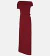 The Row Nassau Silk Crêpe Gown In Vintage Burgundy