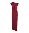 The Row Nassau Silk Crêpe Gown In Burgundy