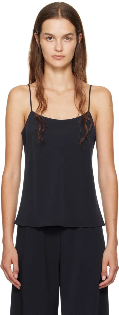 The Row Navy Biggins Camisole In Black