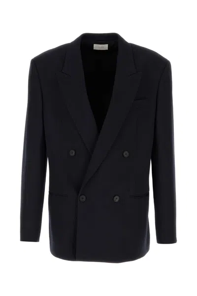 THE ROW THE ROW NAVY BLUE WOOL DONNES JACKET