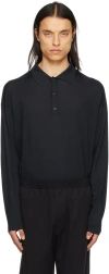 The Row Djon Polo In Navy
