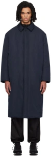 The Row Navy Django Coat In Nvy Navy