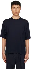 The Row Navy Dlomu T-shirt In Navy