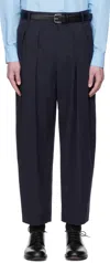 The Row Navy Dyon Trousers In Blue