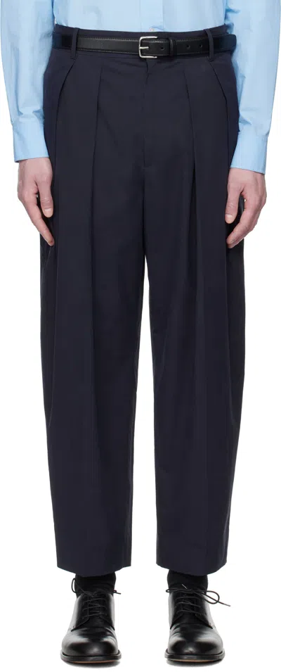 The Row Navy Dyon Trousers