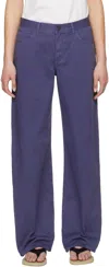 The Row Navy Eglitta Jeans In Pul Purple Blue