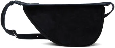 The Row Navy Small Slouchy Banana Bag In Dark Navy Pld