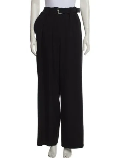 Pre-owned The Row Nerea Wide Leg Pants In Black