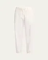 The Row Neriah Cotton-cashmere Straight-leg Pants In White