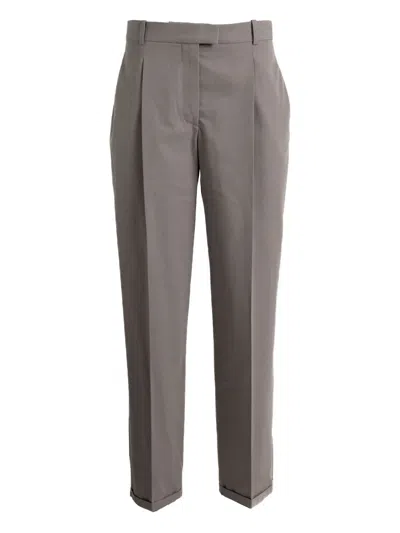 The Row Neriah Pleated Trousers In Gray