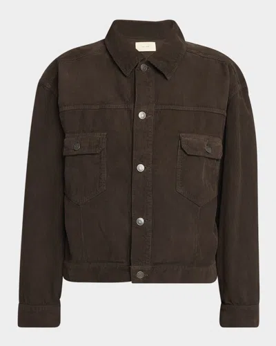 The Row Ness Cotton Corduroy Jacket In Black