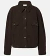 The Row Ness Cotton Corduroy Jacket In Brown