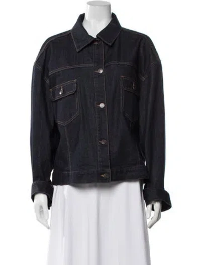 Pre-owned The Row Ness Denim Jacket In Blue
