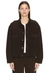 The Row Ness Cotton Corduroy Jacket In Dark Coffee