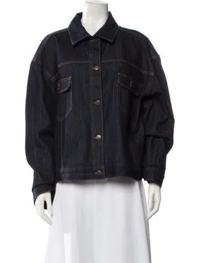 Pre-owned The Row Ness Jacket Denim Jacket W/ Tags In Blue